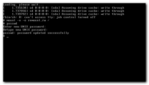 root password recovery change pwd