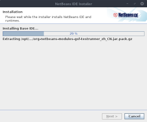 NetBeans IDE Installer - Installation en cours