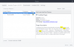 NetBeans 8.1 - Plugins